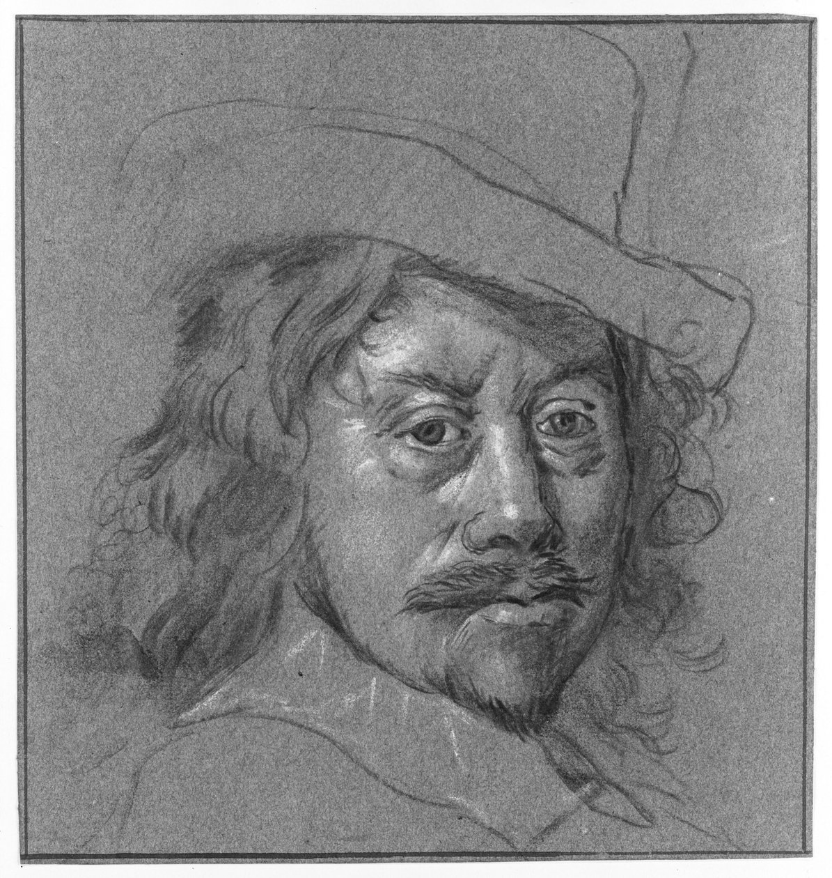 Portret van Frans Hals door Frans Hals