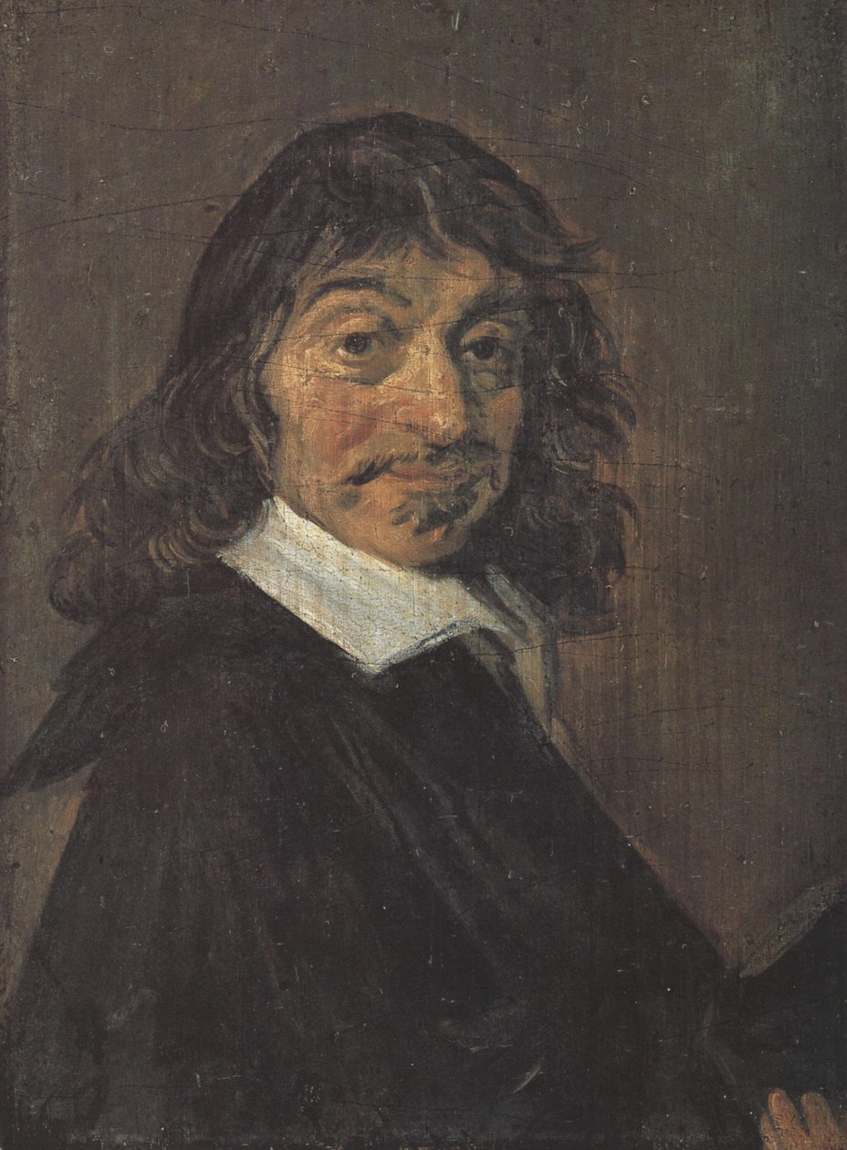 Deens: René Descartes (1596-1650) Portret van René Descartes door Frans Hals