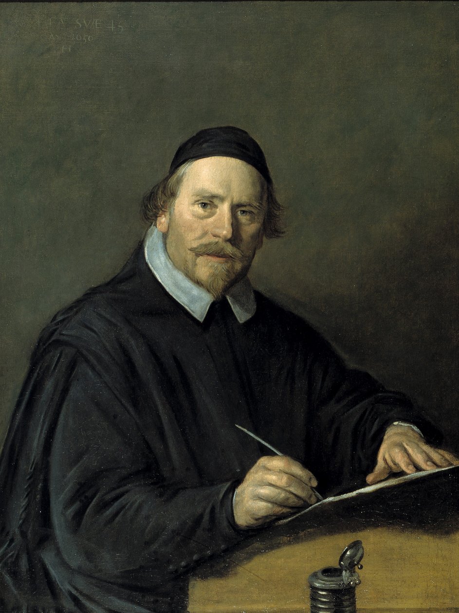 Nicolaas Stenius, or Nicolaas van der Steen, Catholic pastor of Akersloot in 1650 door Frans Hals