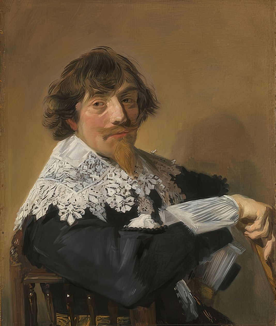 Portret van een man door Frans Hals