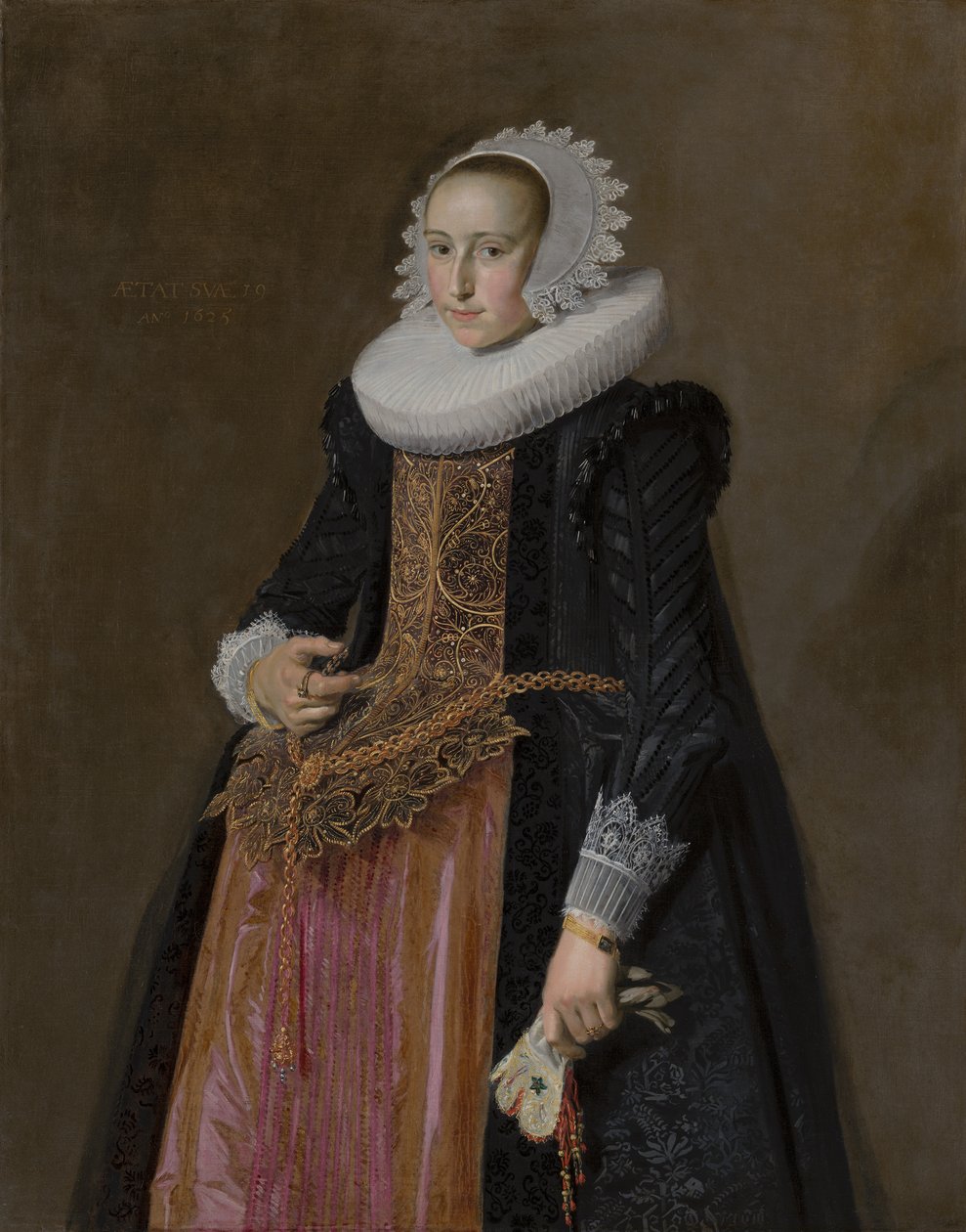 Portret van Aletta Hanemans (1606–1653) door Frans Hals