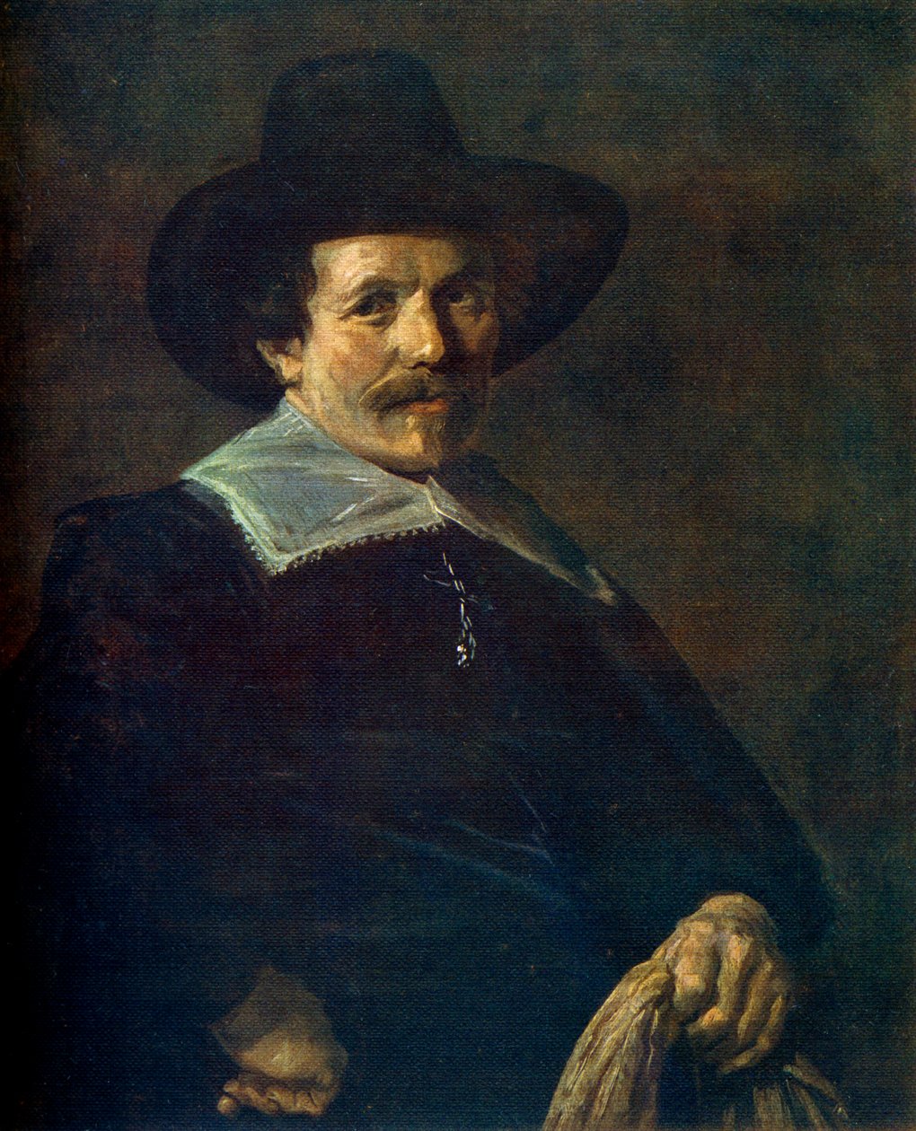 Portret van een man met handschoenen, c1645, 1912 door Frans Hals