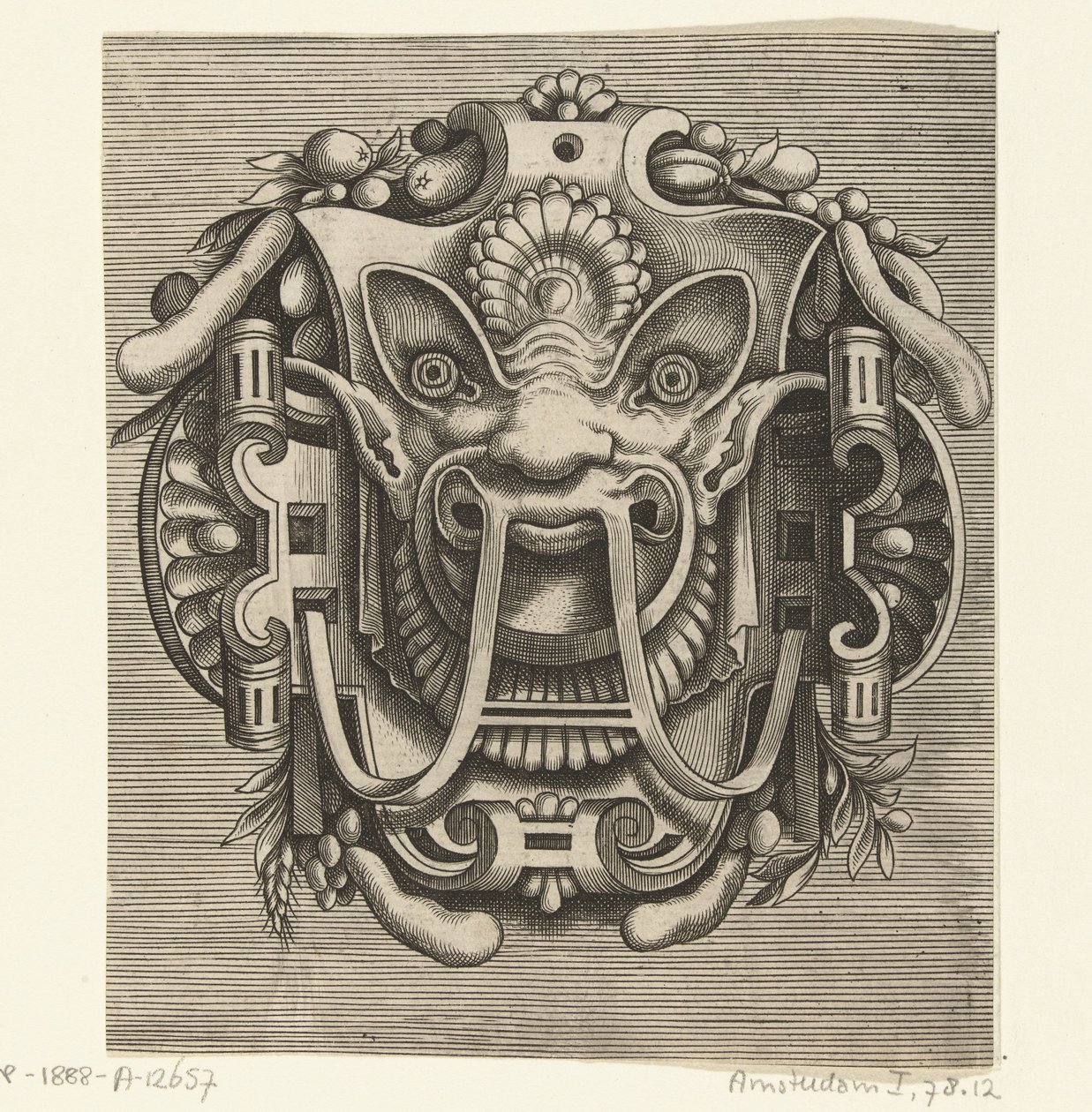 Masker van rolwerk door Frans Huys