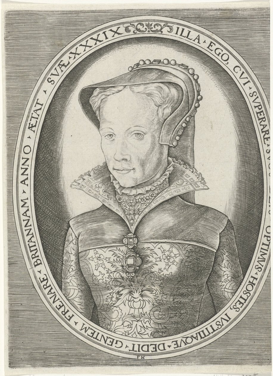 Portret van Mary I door Frans Huys