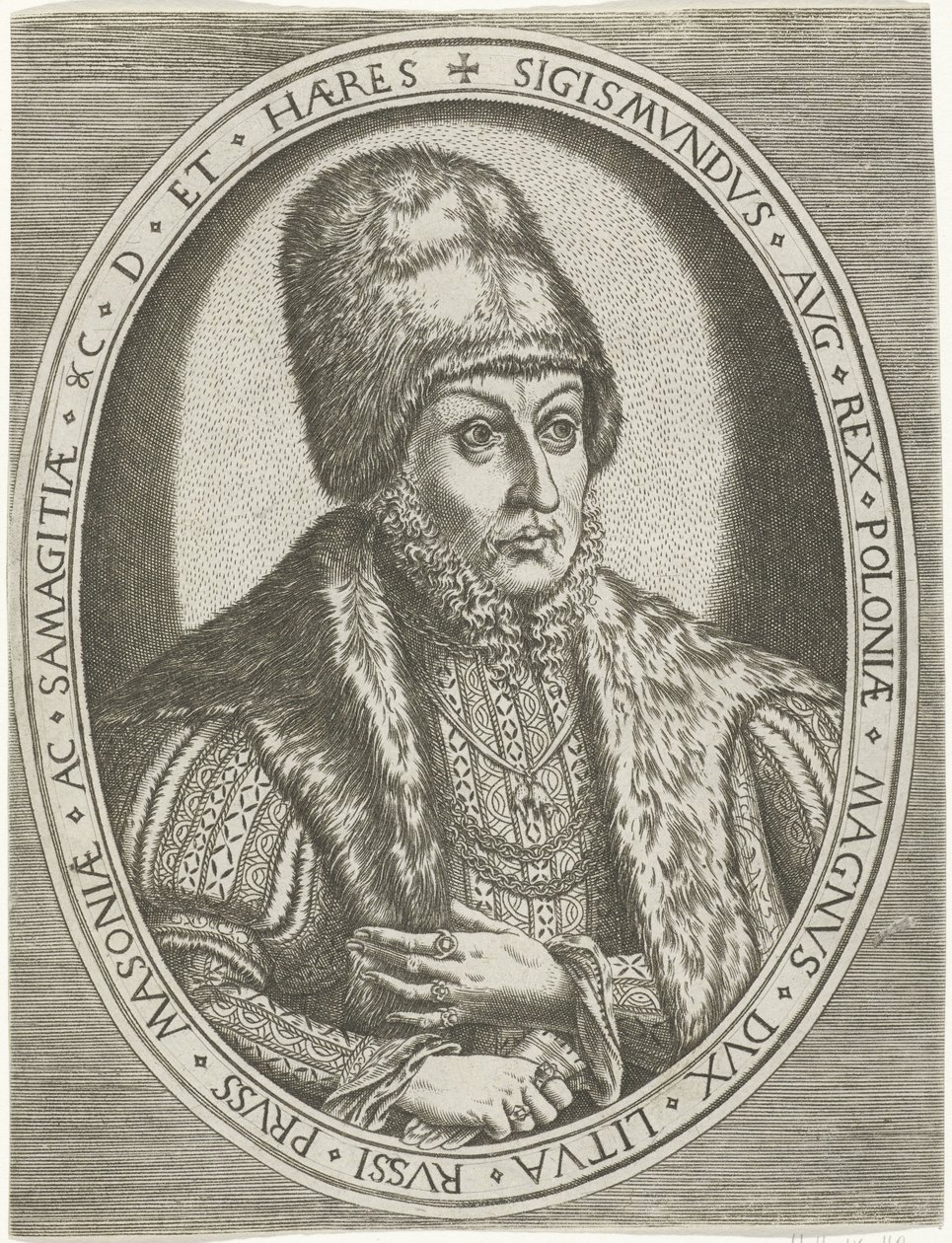 Portret van Sigismund II August door Frans Huys