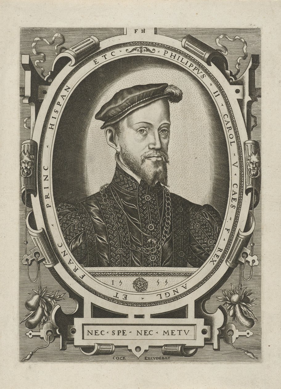 Portret van koning Filips II van Spanje door Frans Huys