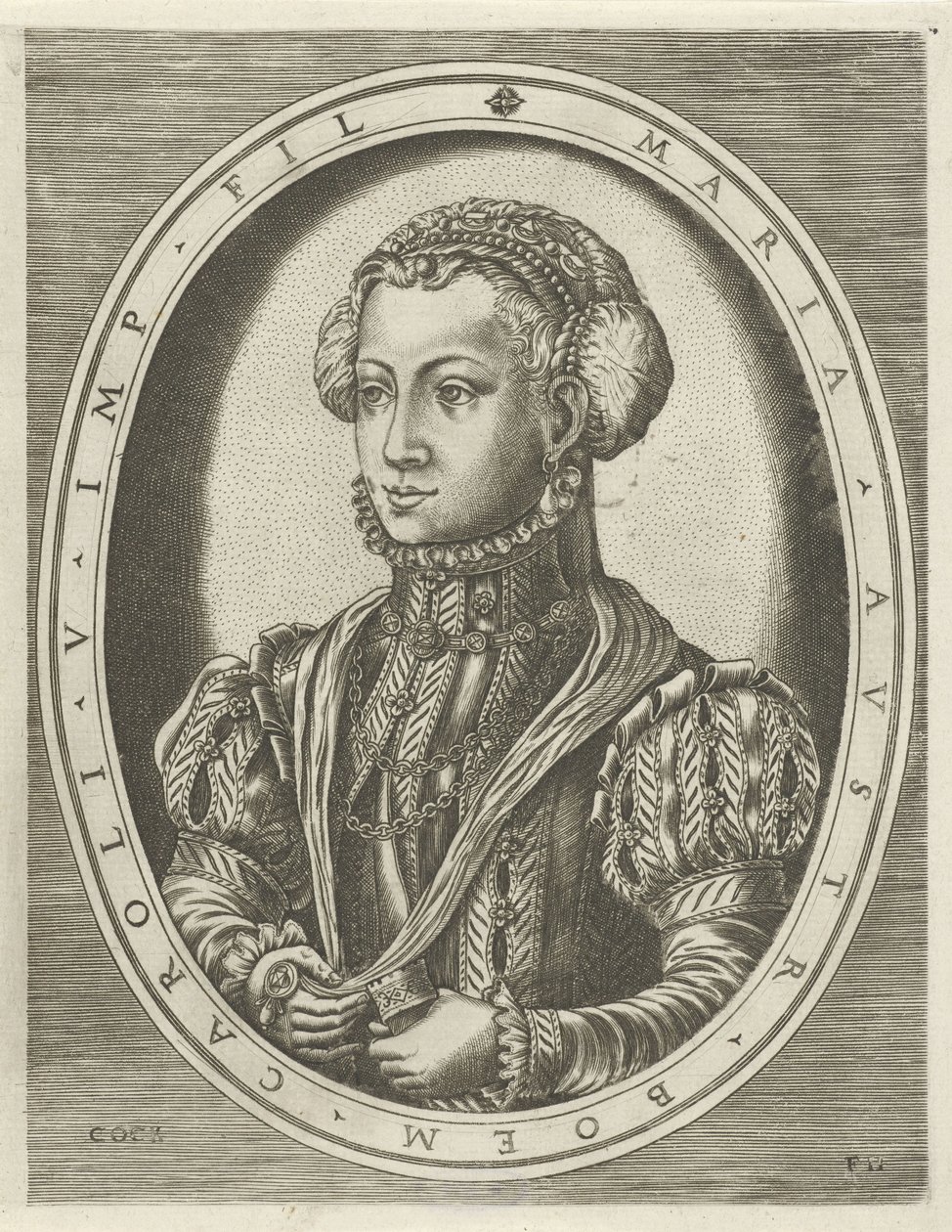 Portret van koningin Maria van Bohemen door Frans Huys