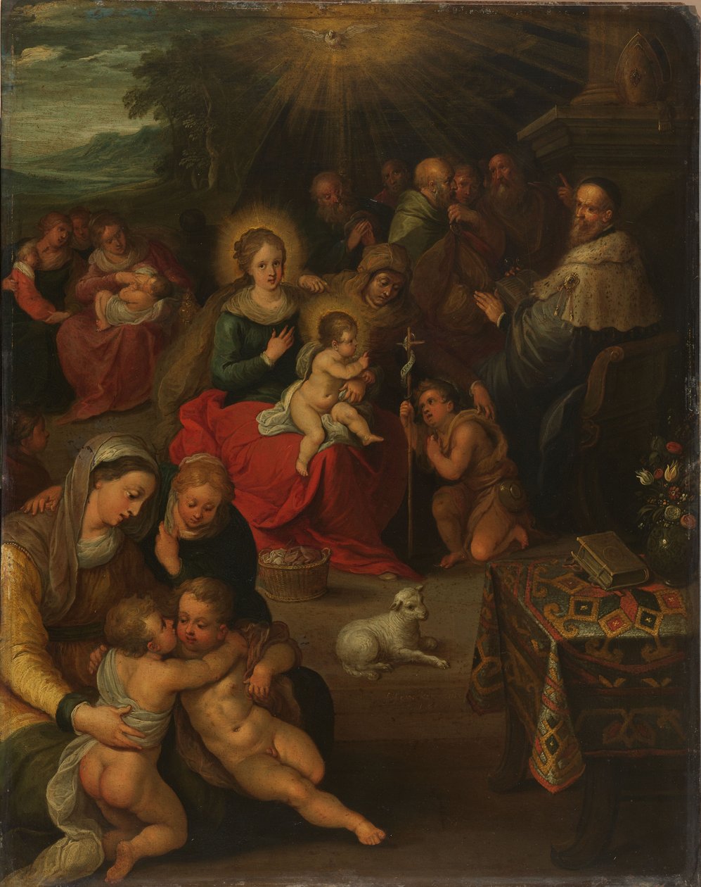 De heilige verwantschap door Frans II Francken
