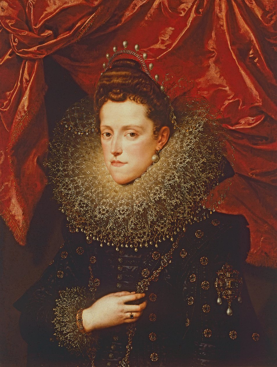 Portret van Eleonora de Medici, hertogin van Mantua door Frans II Pourbus
