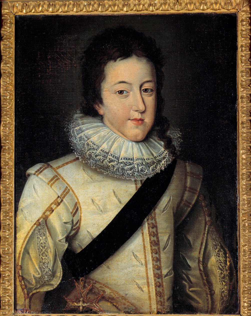 Portret van Lodewijk XIII, koning van Frankrijk en Navarra (1601-1643) ten tijde van zijn huwelijk in 1616 door Frans II Pourbus