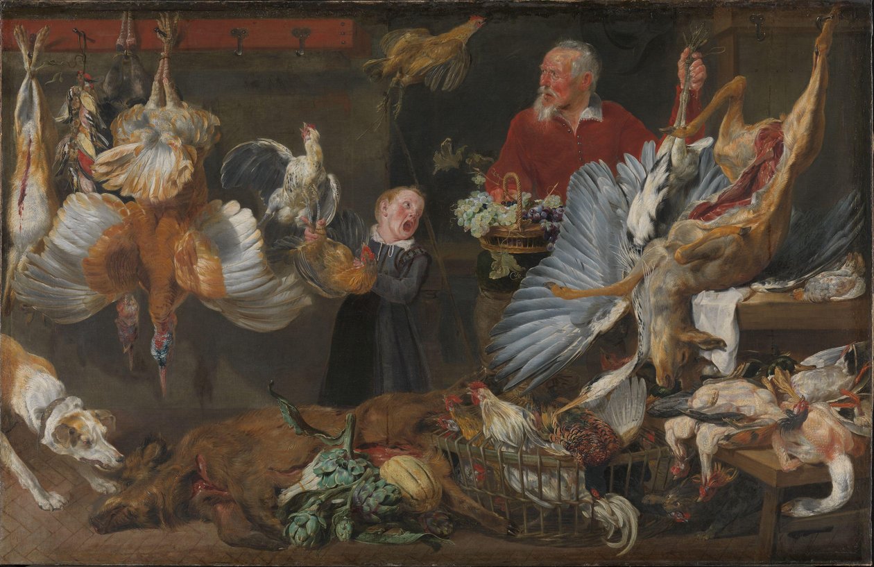 Een spelwinkel door Frans Snyders or Snijders
