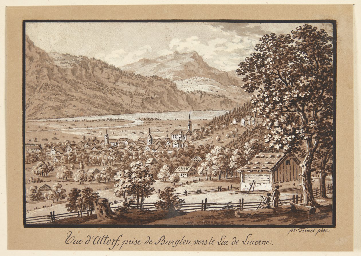 Zwitserse landschap door Frans Xaver Triner