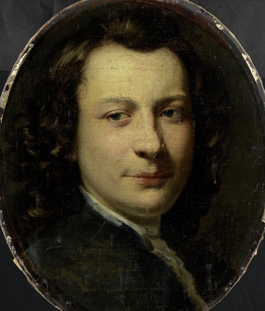 Portret van George van der Myn, schilder door Frans van der Mijn