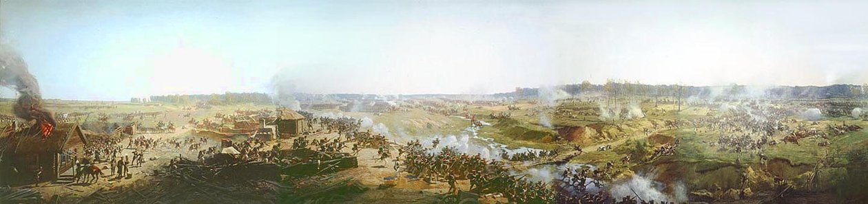 Panorama van de Slag bij Moskou in 1812 of Slag bij Borodino door Franz Roubaud