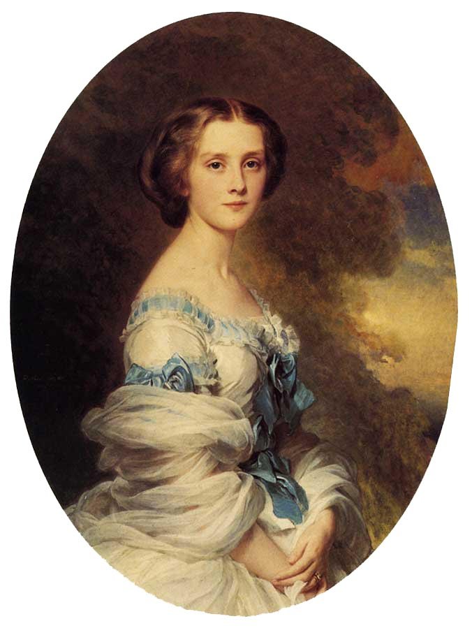 Melanie de Bussiere, Gravin Edmond de Pourtalès door Franz Xaver Winterhalter