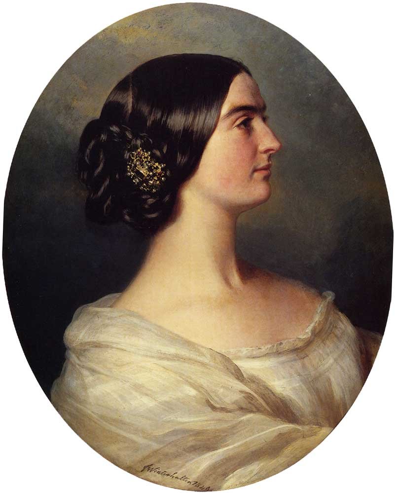 Portret van Charlotte Stuart door Franz Xaver Winterhalter