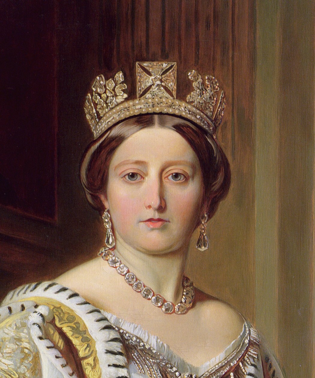 Portret van Koningin Victoria, 1859 (detail) door Franz Xaver Winterhalter