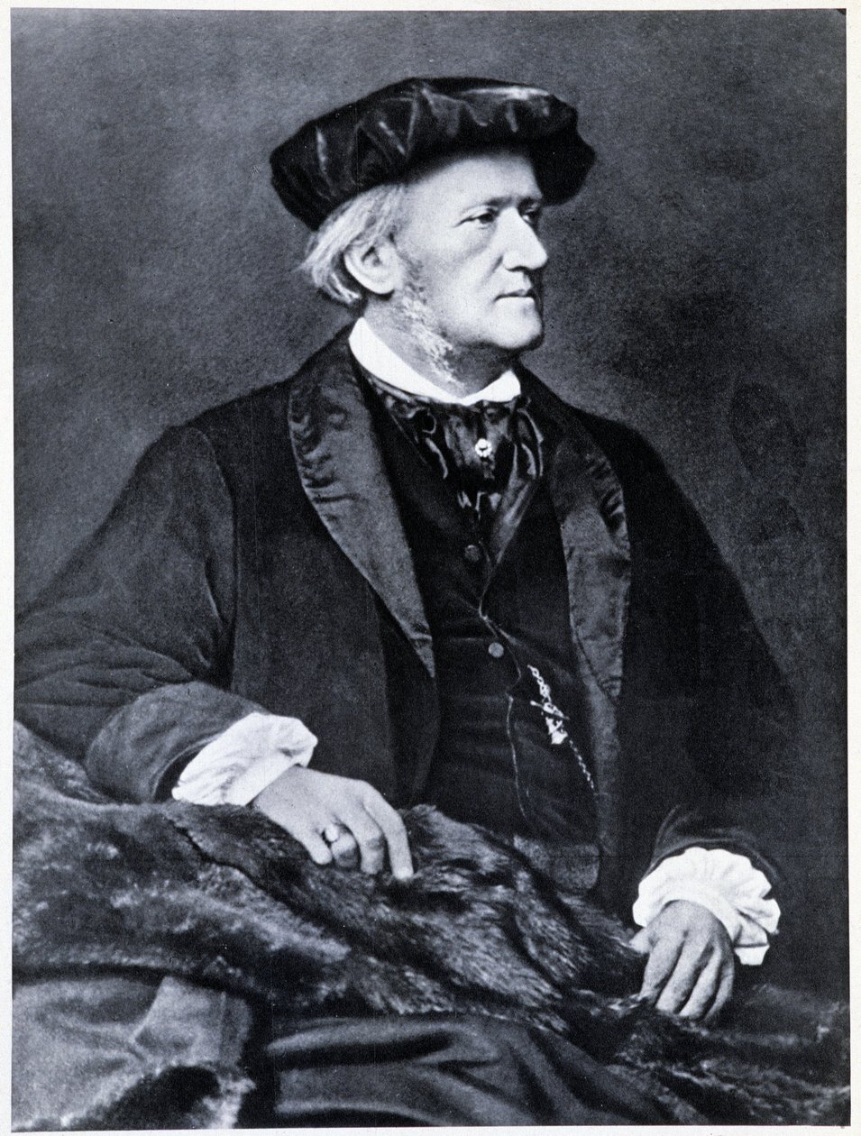 Richard Wagner - portret door Franz Hanfstaengl door Franz (after) Hanfstaengl