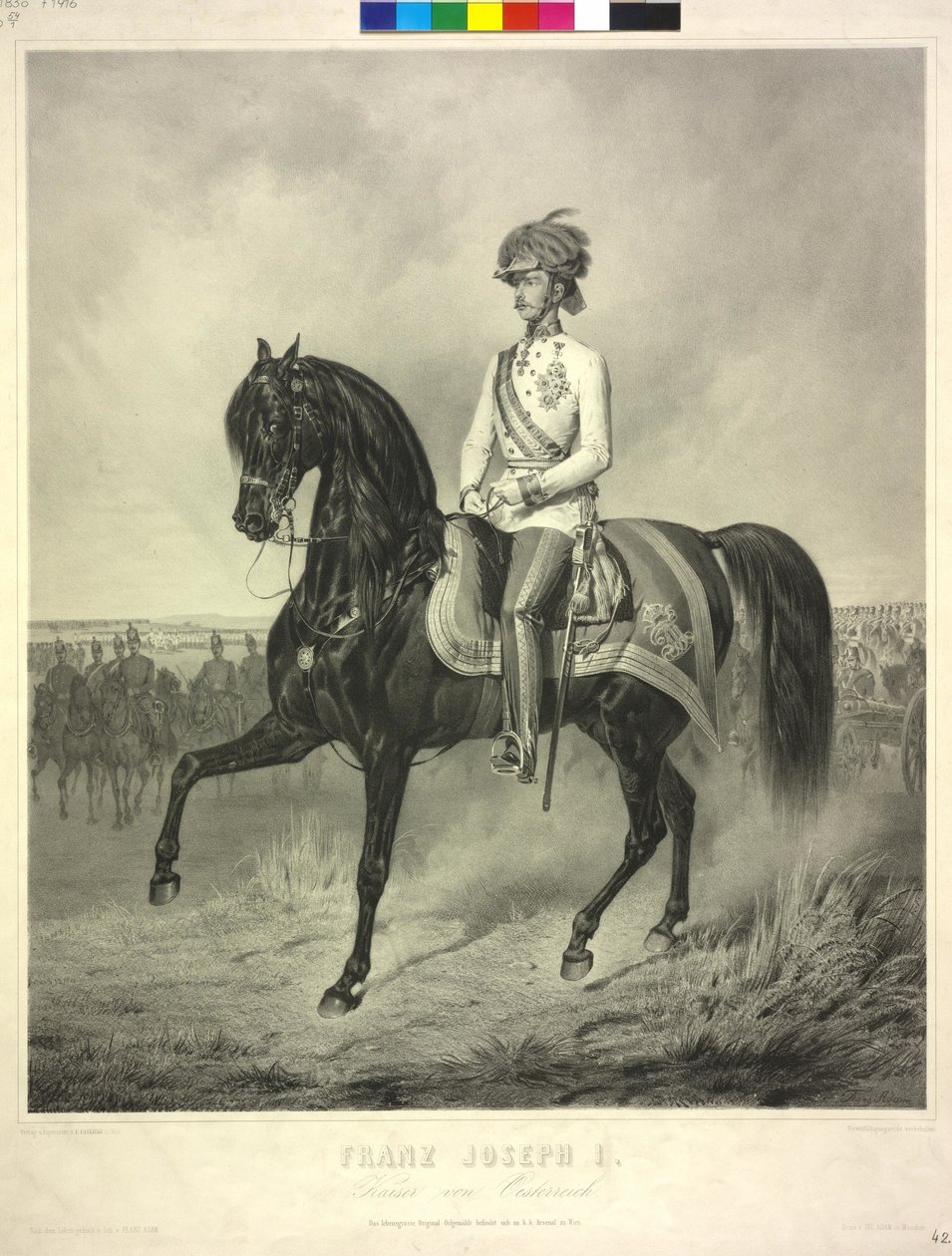 Keizer van Oostenrijk Franz Joseph I door Franz Adam