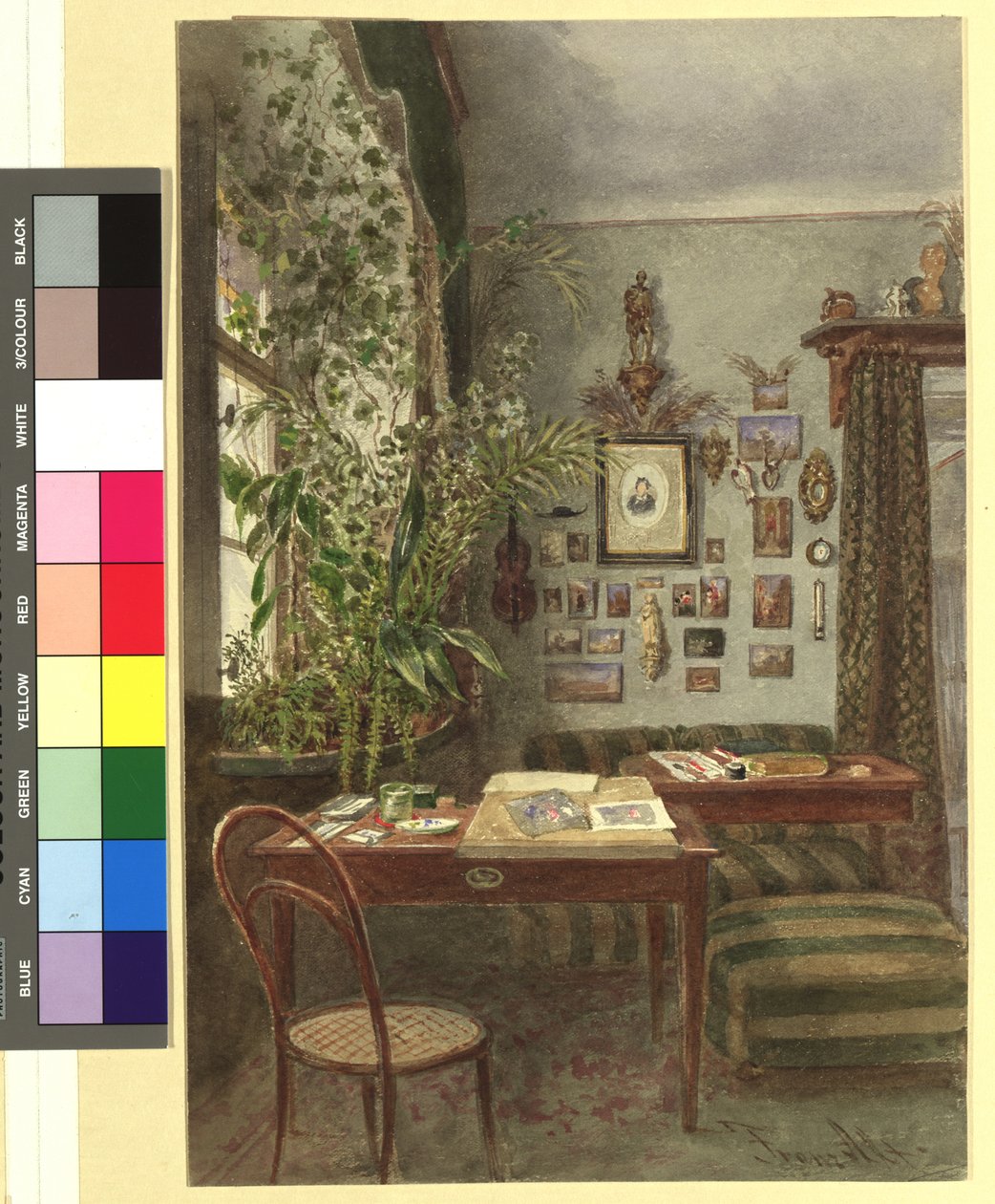 Atelier van Franz Alt door Franz Alt