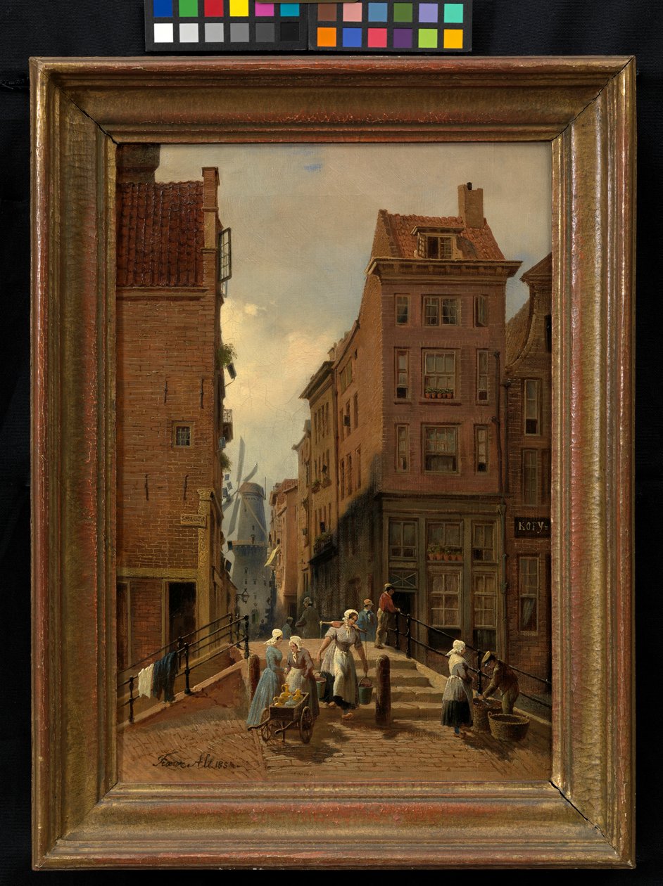 Straat in Amsterdam door Franz Alt