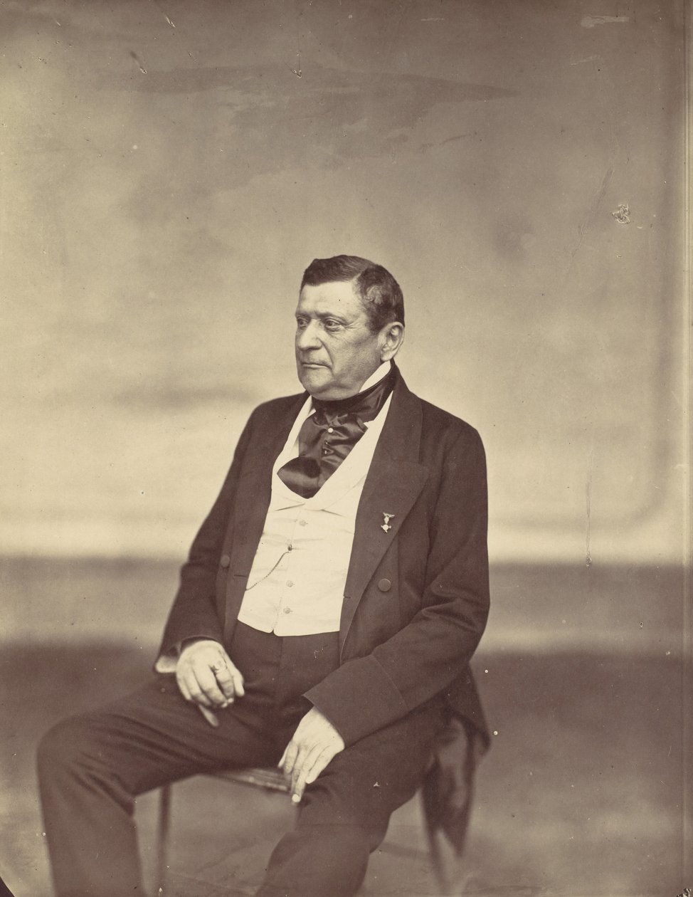 [Zittende Man in Witte Vest en Donkere Jas] door Franz Antoine