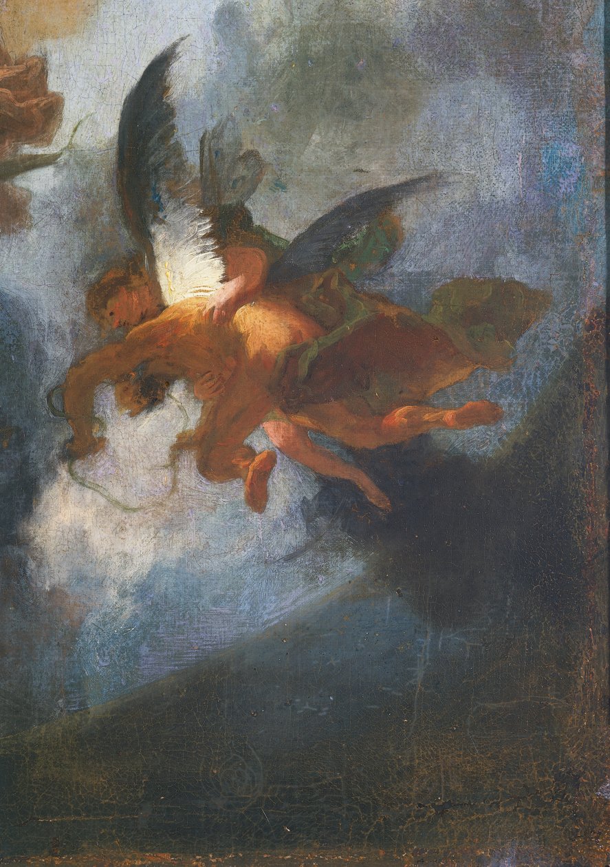 Engelen (detail) door Franz Anton Maulbertsch