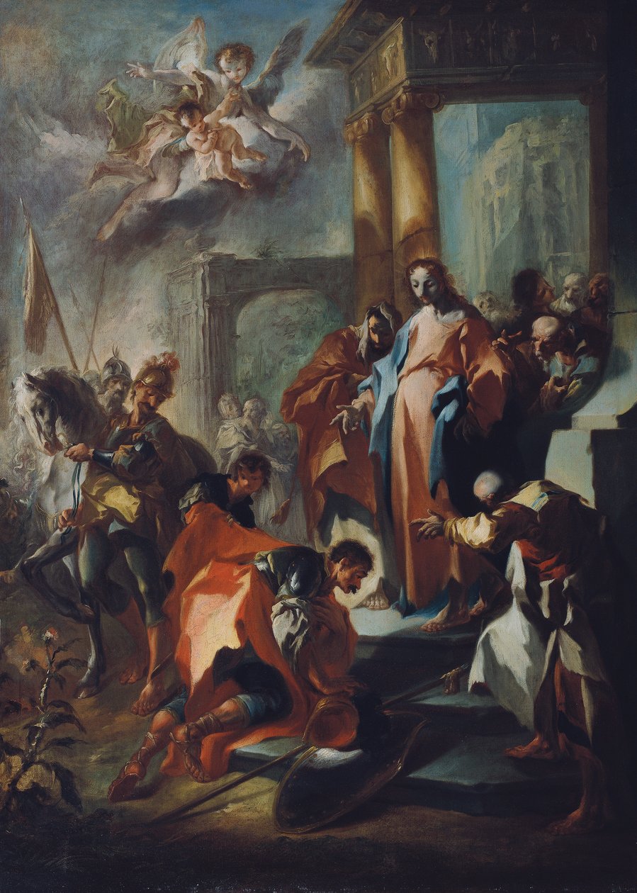 Christus en de centurion van Kapernaüm door Franz Anton Maulbertsch