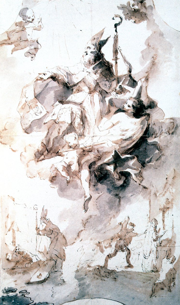 Kroningsglorie van Sint Stanislas door Franz Anton Maulbertsch