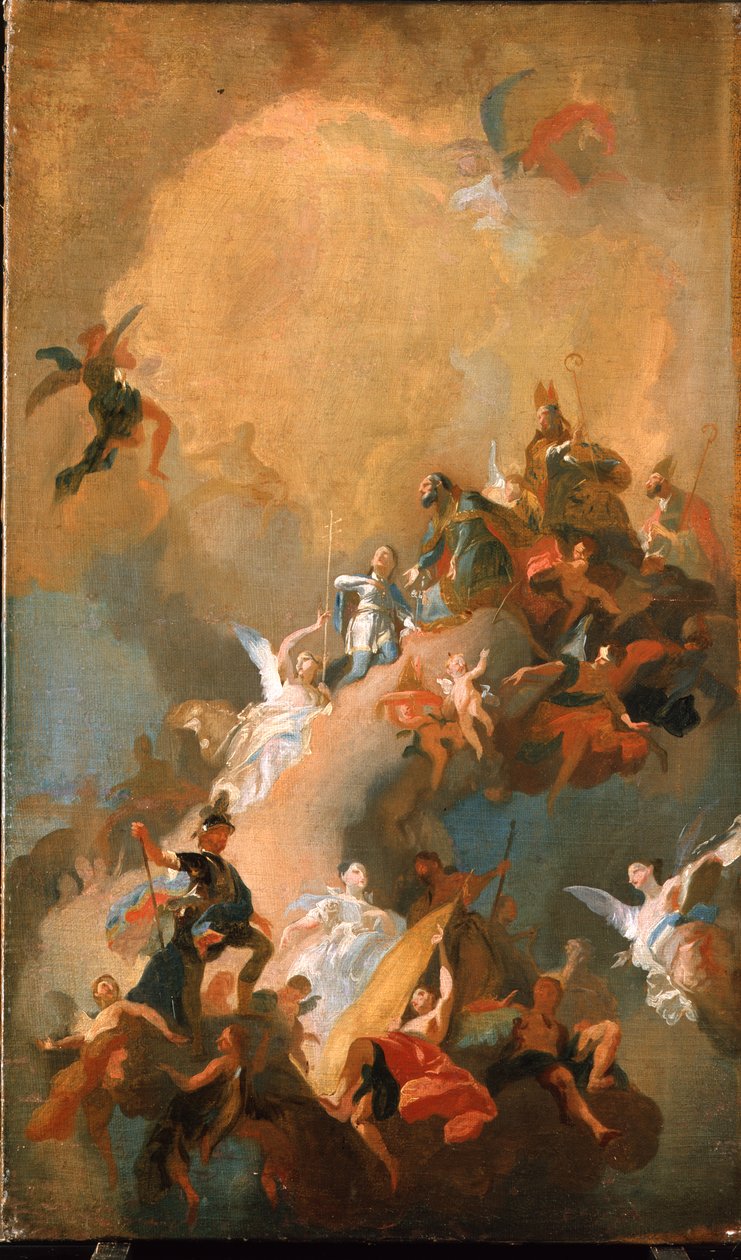 De apotheose van de Hongaarse heiligen door Franz Anton Maulbertsch