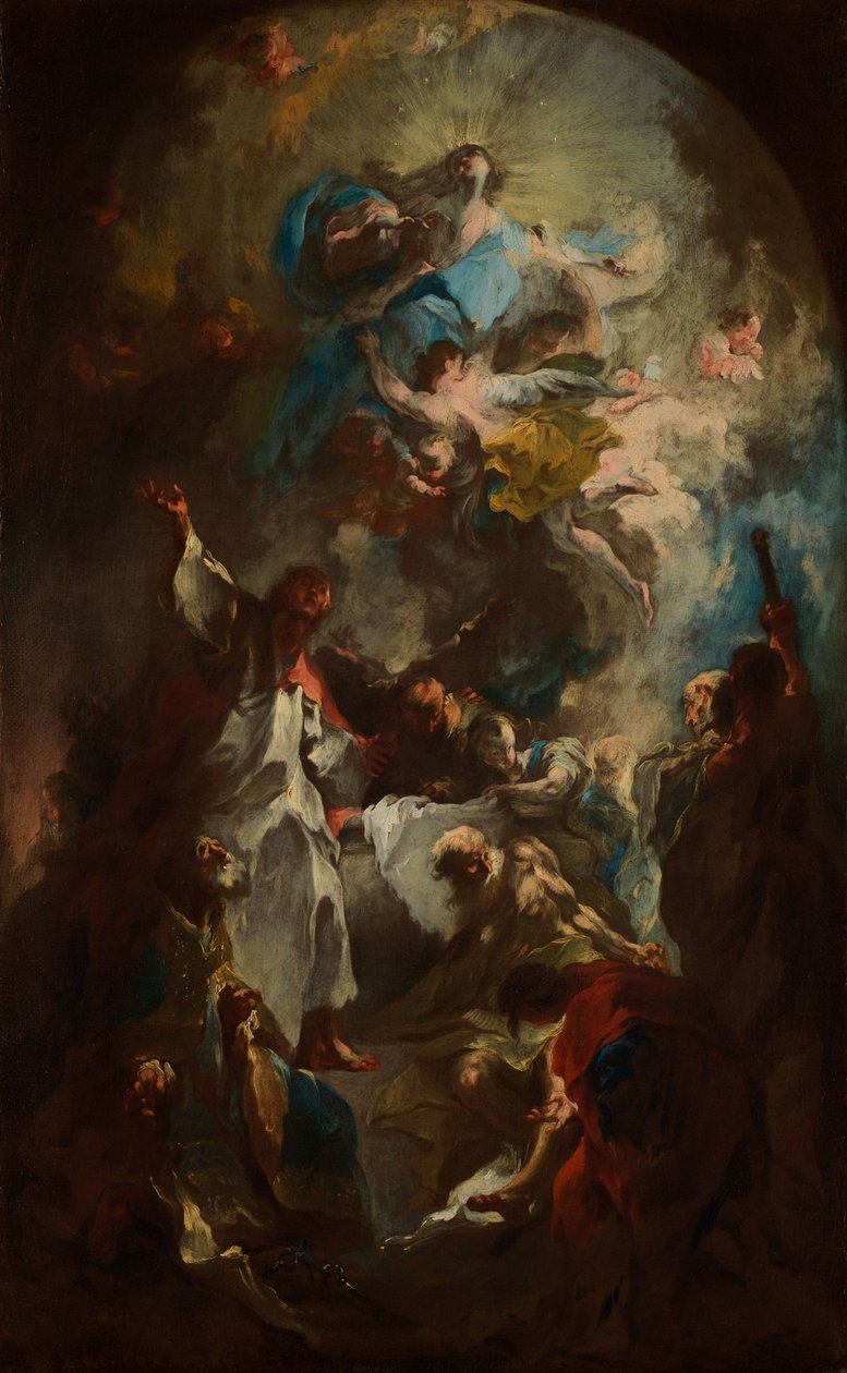 De Tenhemelopneming van Maria door Franz Anton Maulbertsch