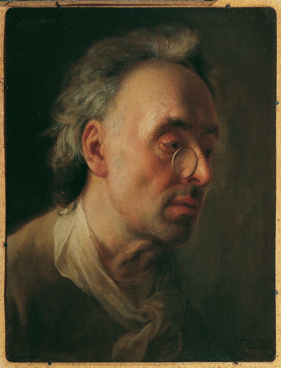 Portret van de vader van de kunstenaar door Franz Anton Palko