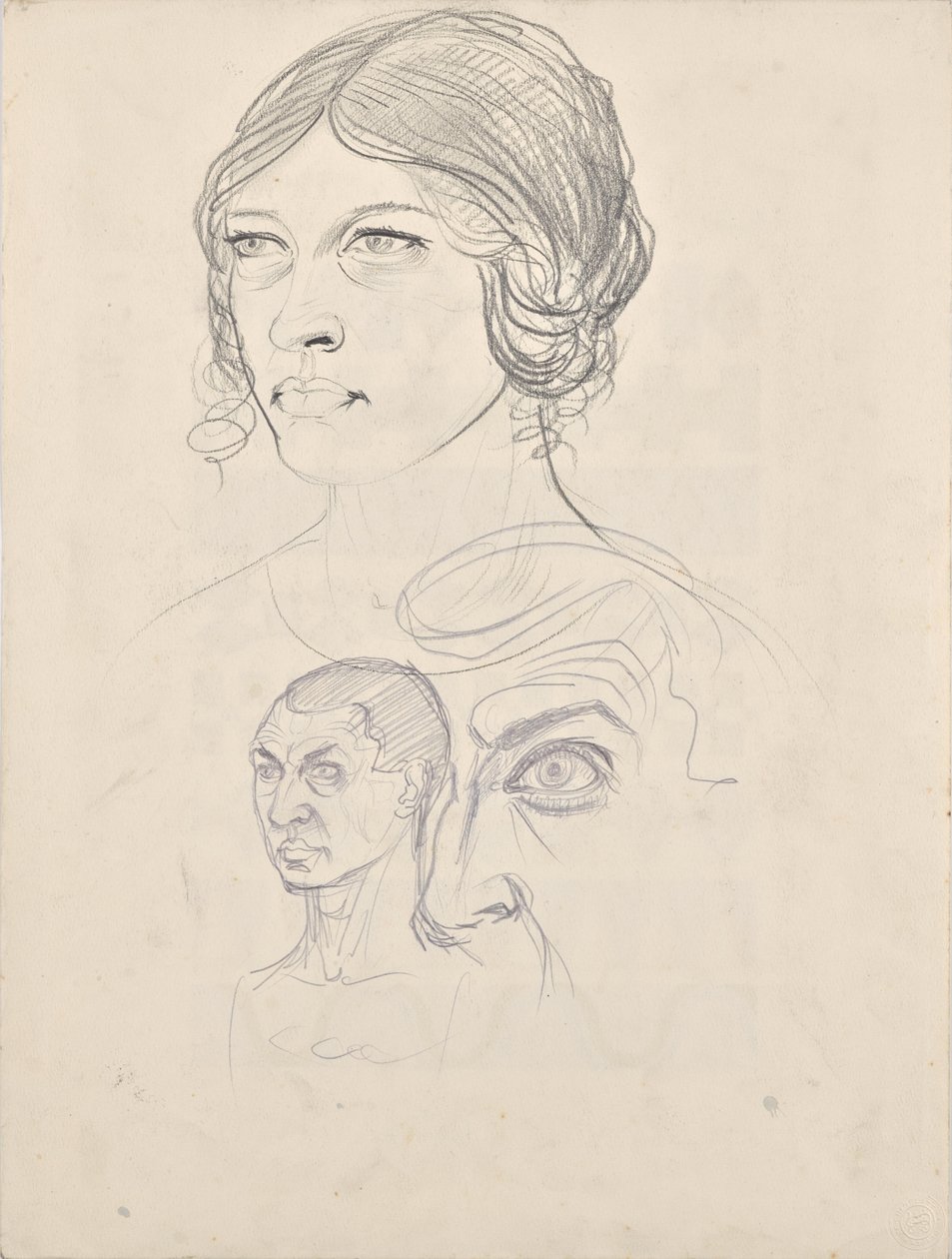 Portretstudies Rosa en Walter Barwig door Franz Barwig der Ältere