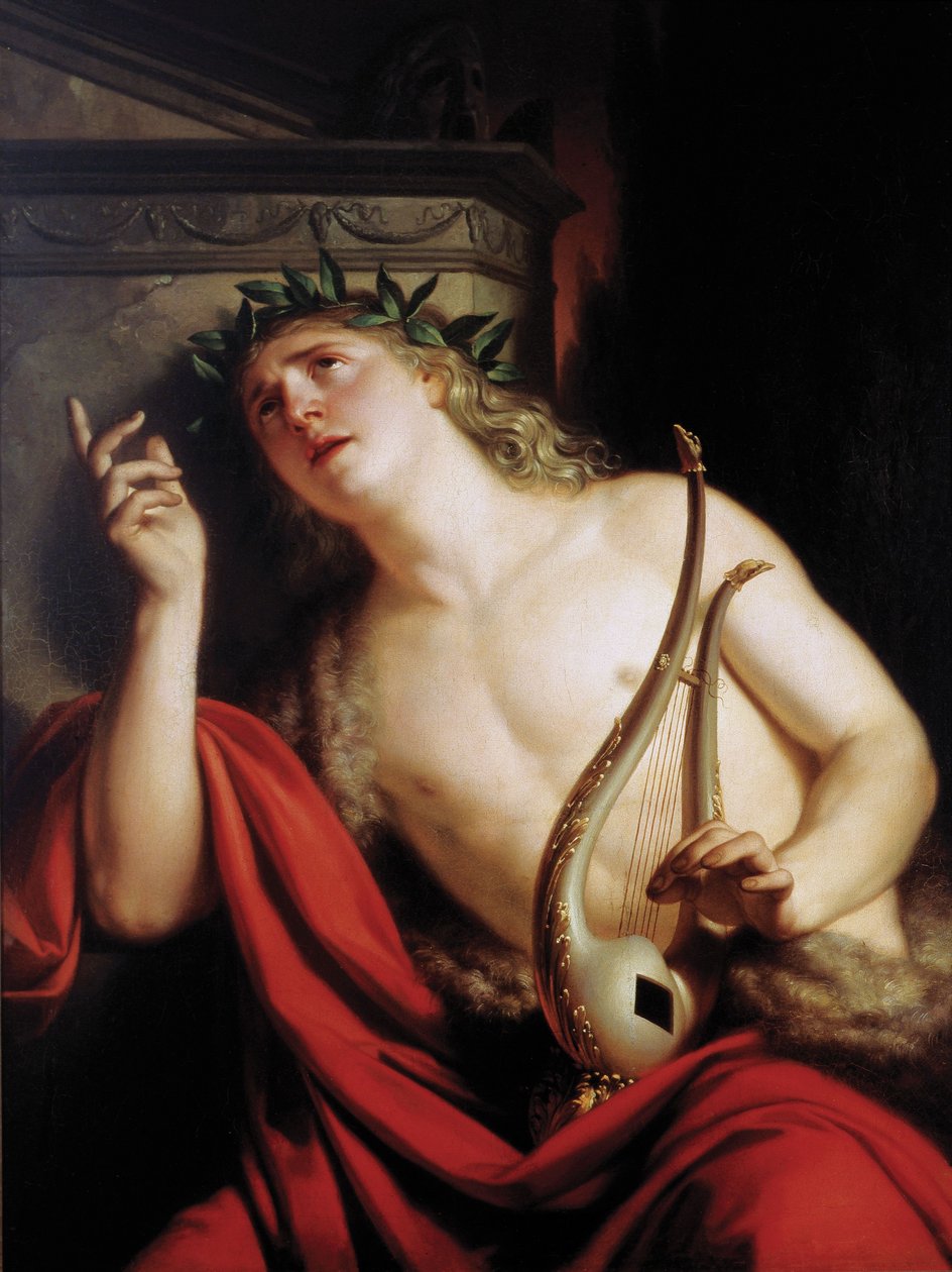 De klaagzang van Orpheus door Franz Caucig