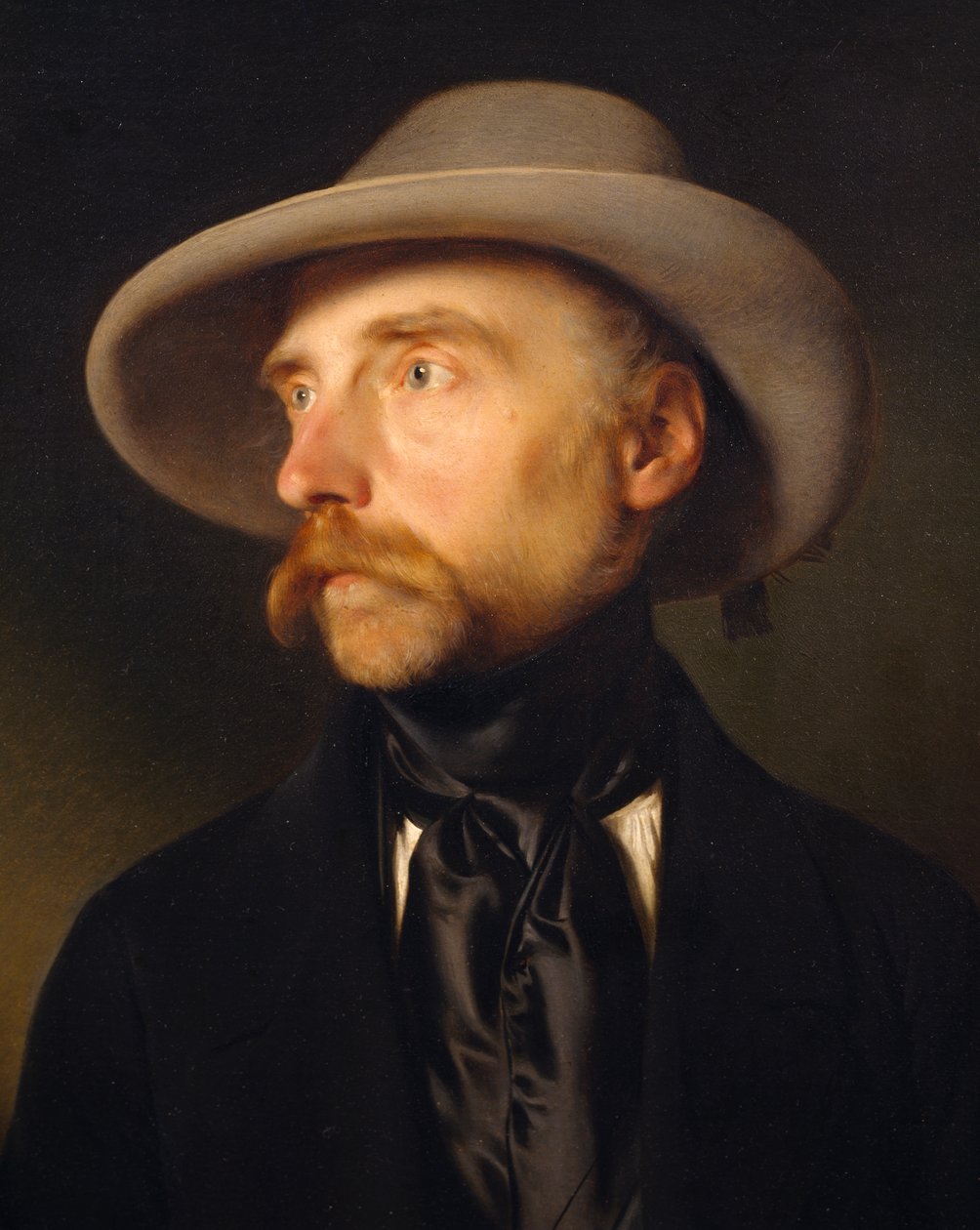 Portret van schilder Franz Wipplinger (1762-1812), schilderij door Franz Eybl (1806-1880) door Franz Eybl