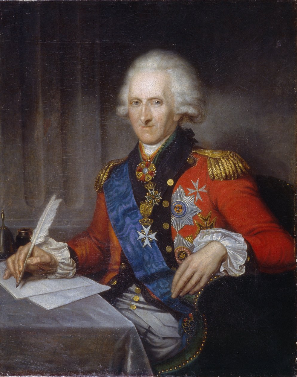 Portret van de staatsman en hervormer, graaf Jacob Sievers (1731-1808) door Franz Gerhard von Kugelgen