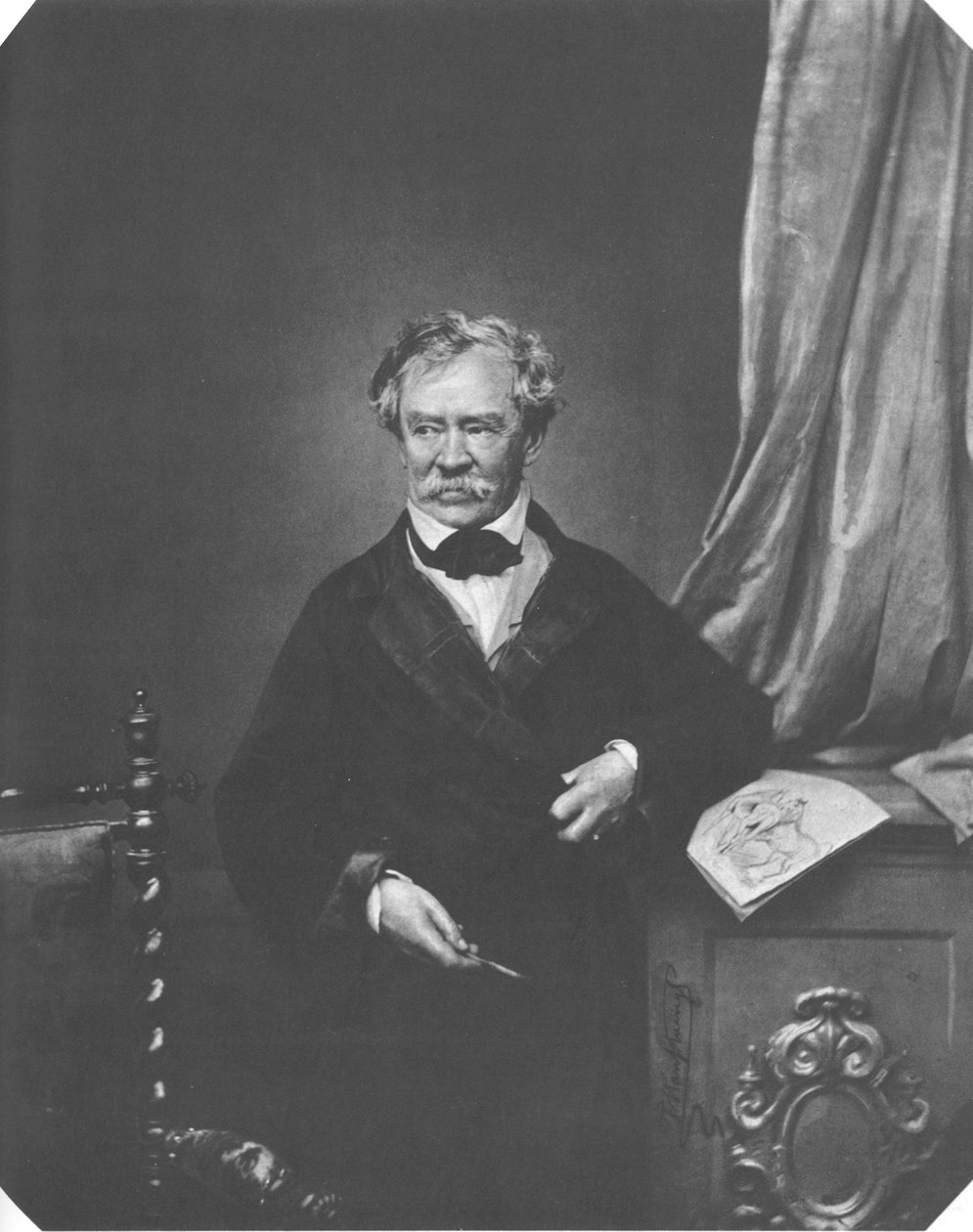Albrecht Adam door Franz Hanfstaengl