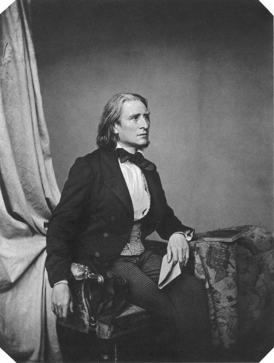 Franz Liszt, Hongaarse componist en pianist door Franz Hanfstaengl