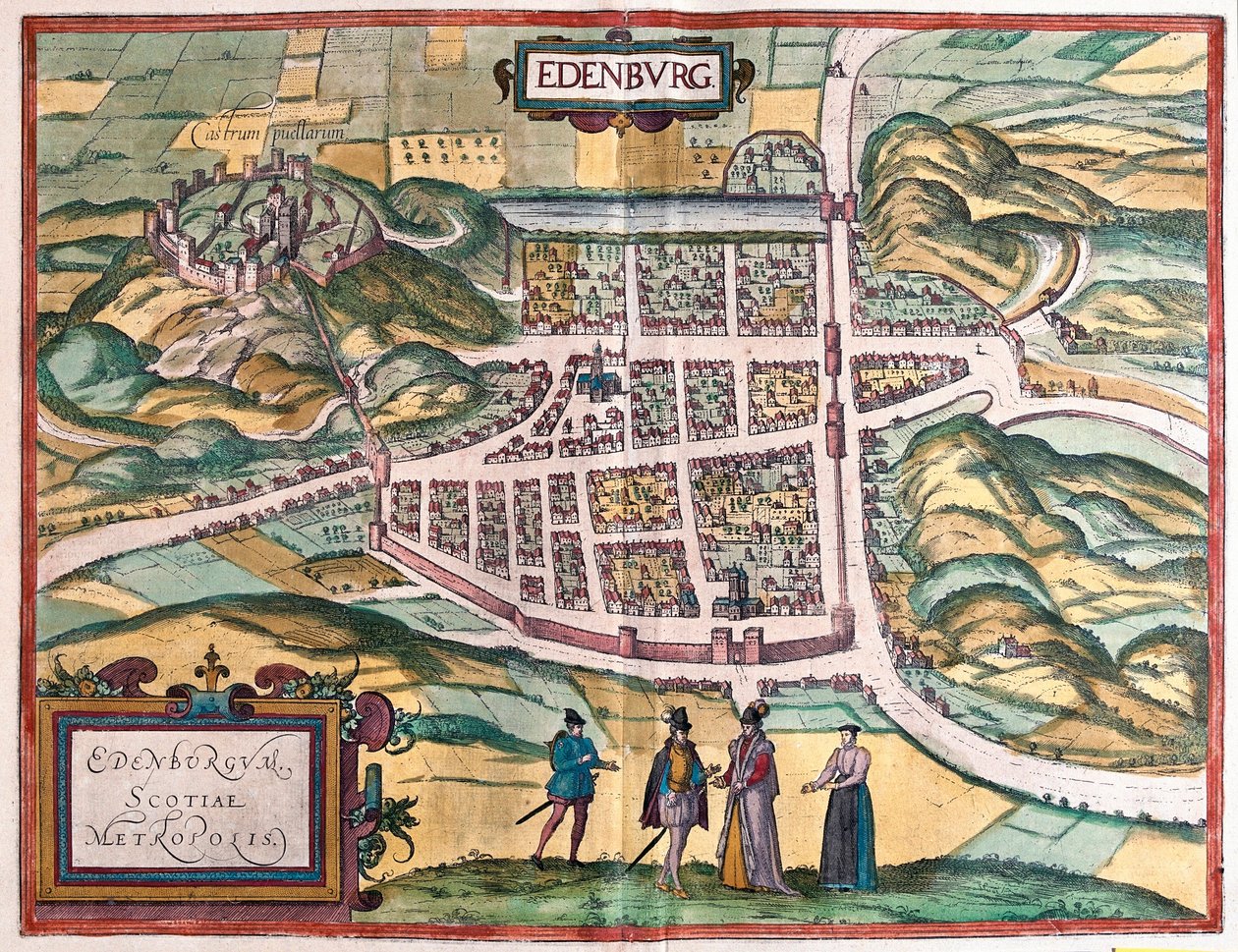 Edinburgh, Schotland door Franz Hogenberg