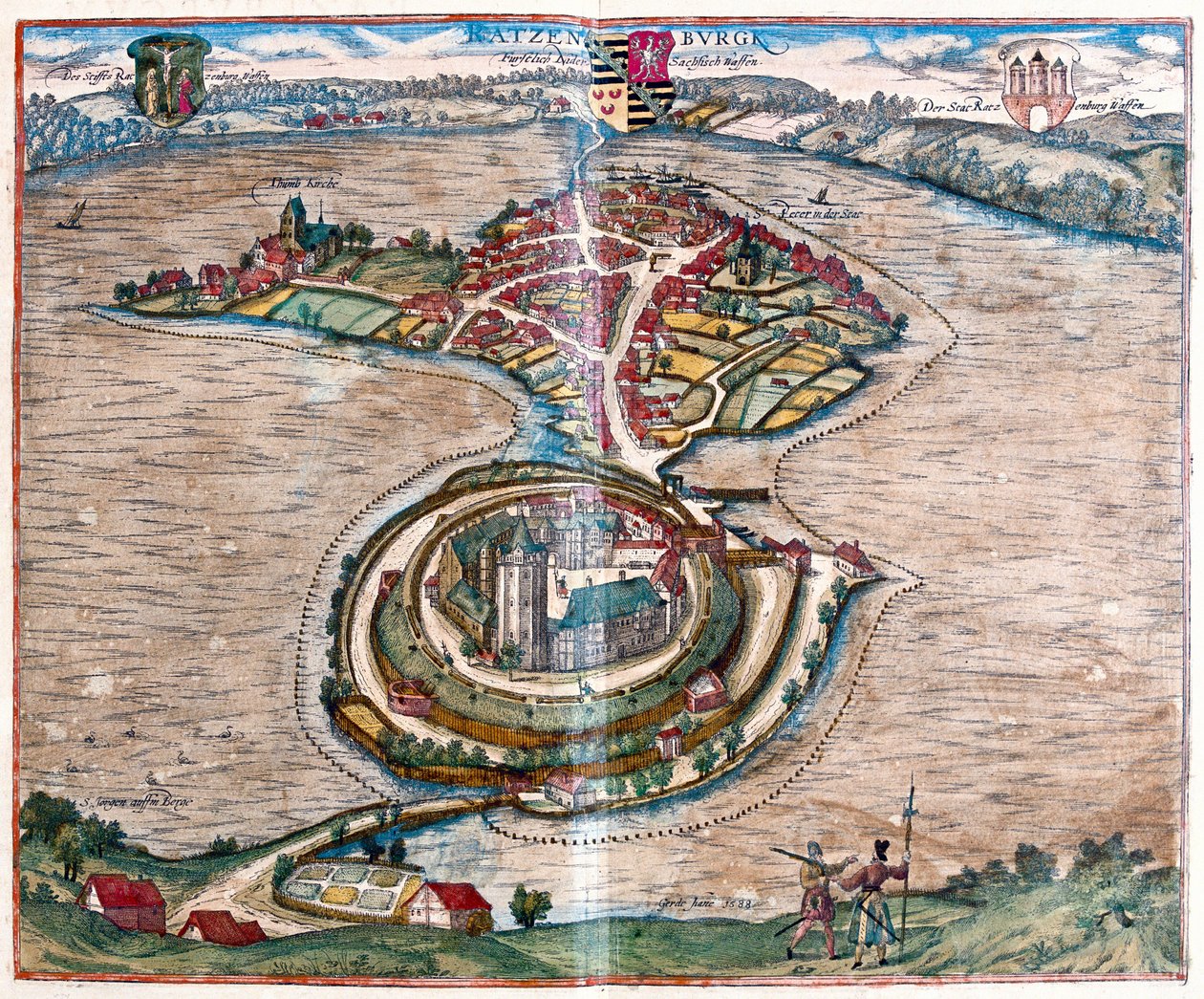 Ratzeburg, Duitsland door Franz Hogenberg