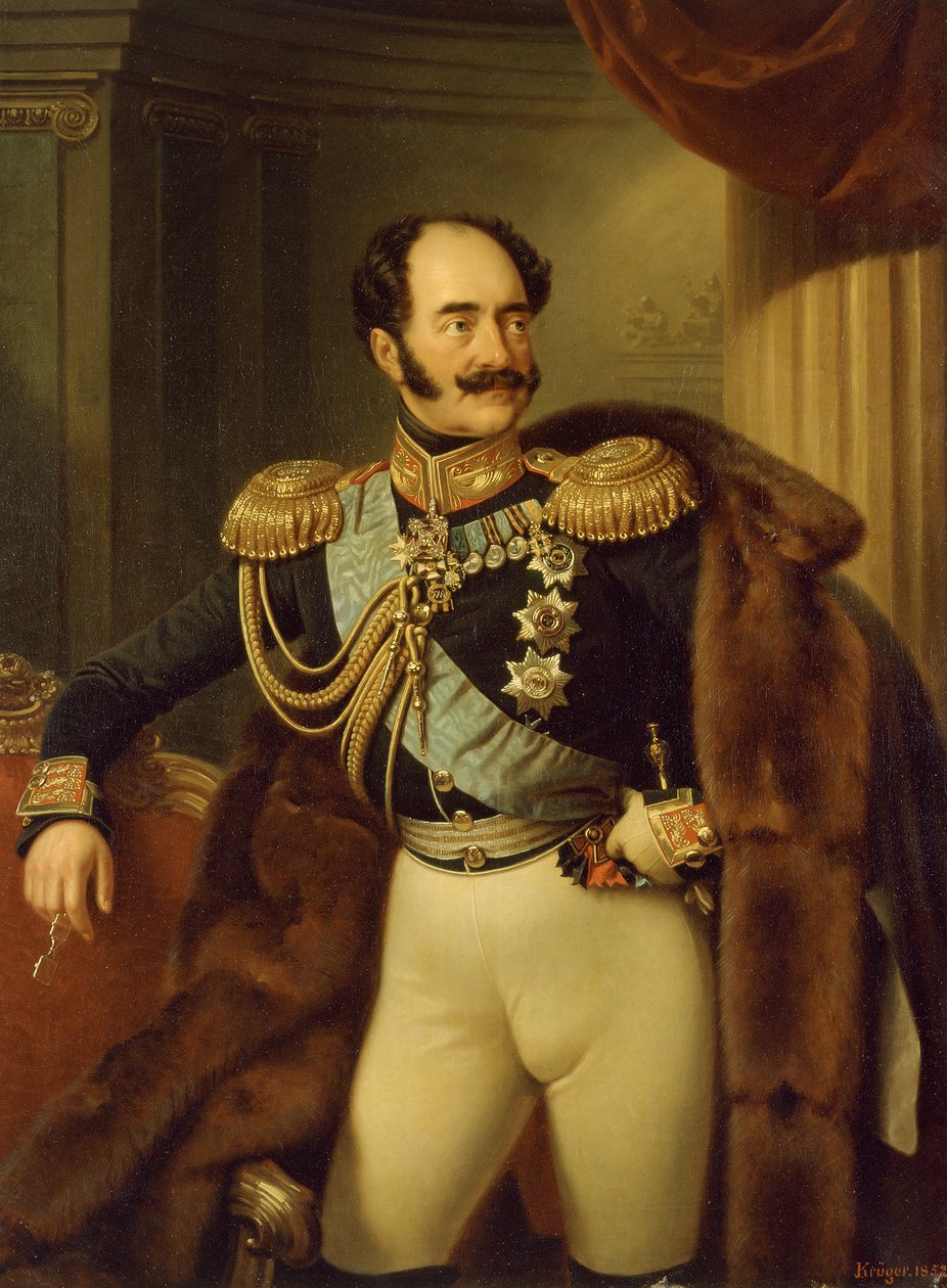Portret van graaf Adlerberg door Franz Krüger