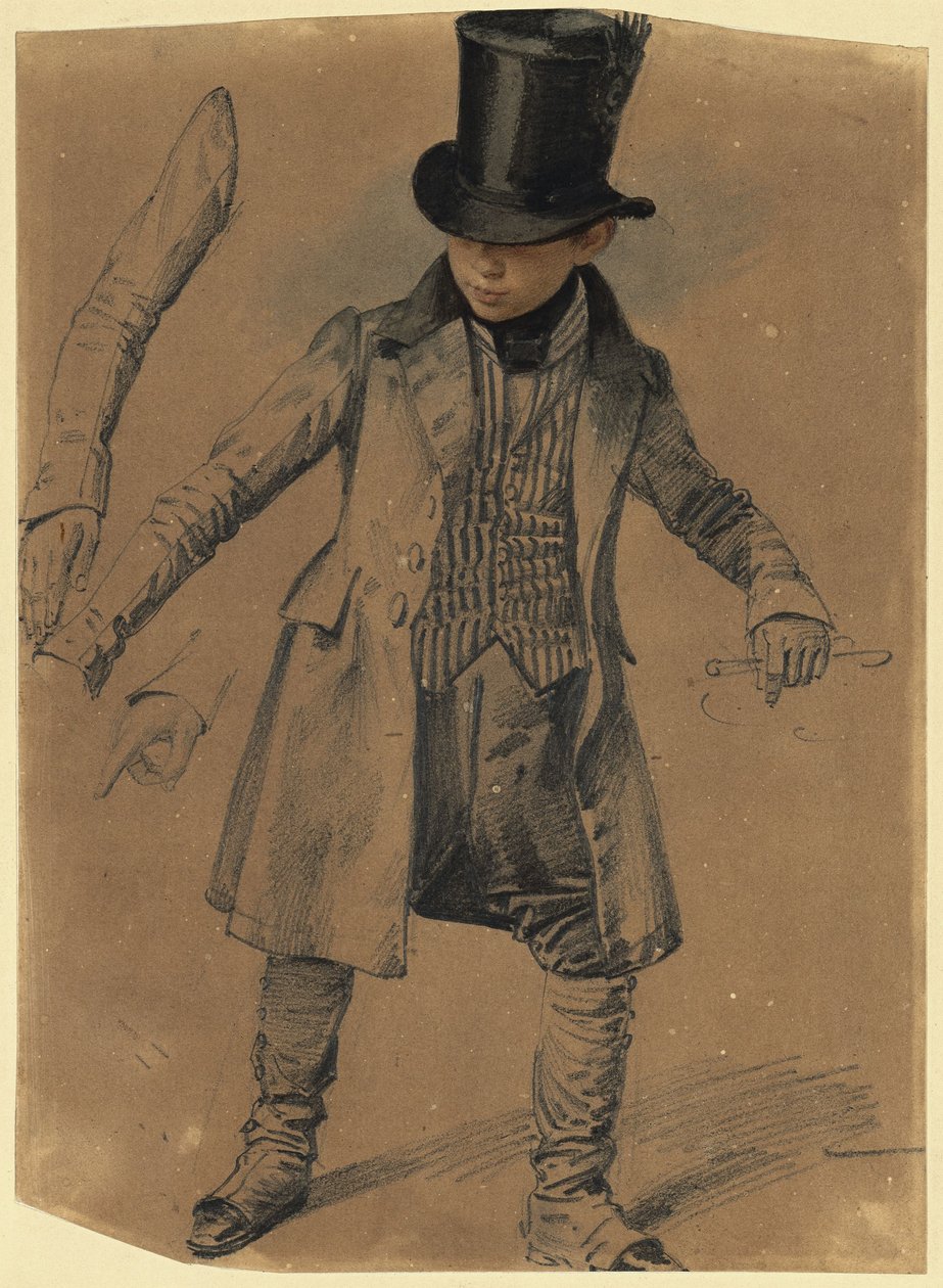 Jongen in livrei door Franz Krüger