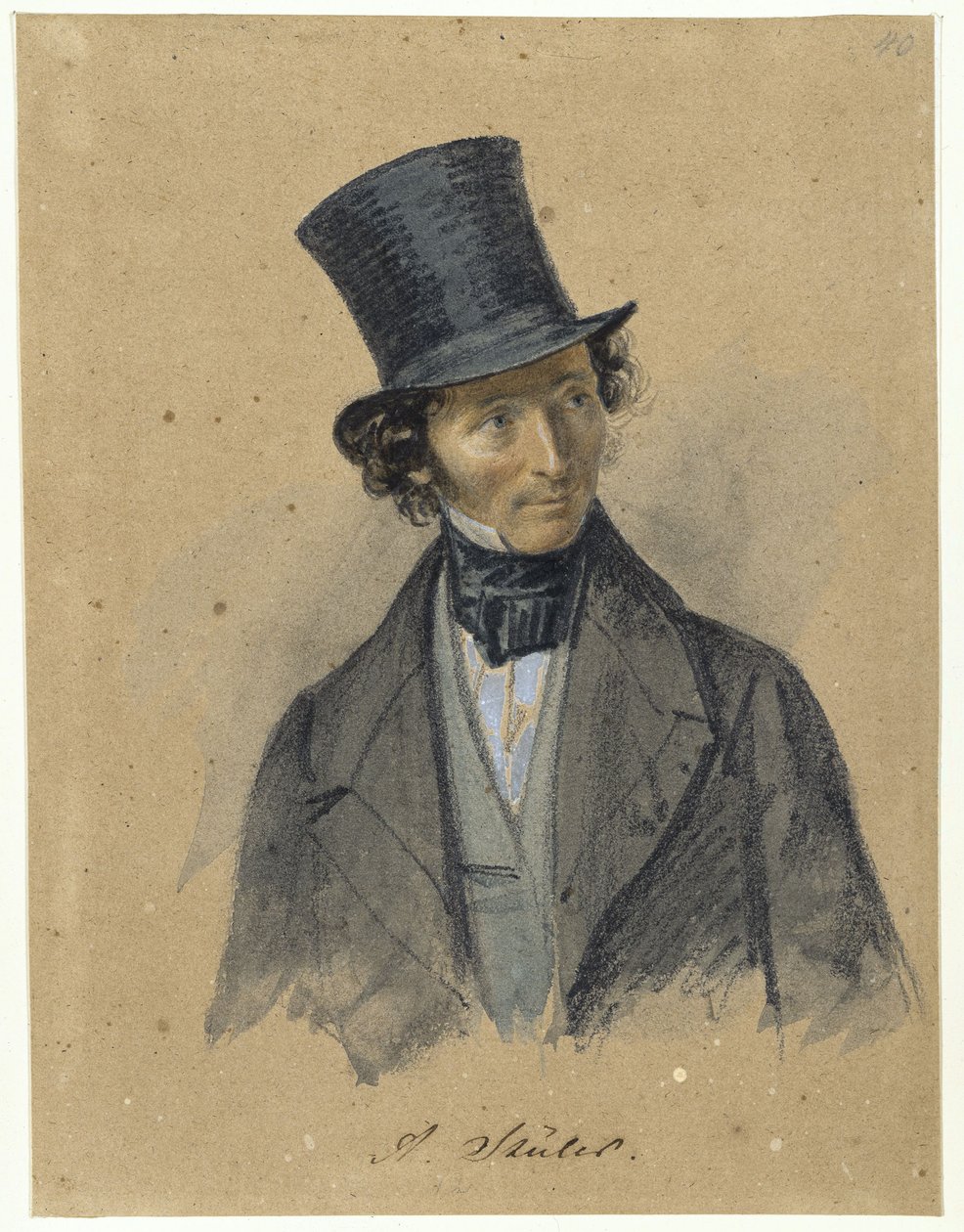 Friedrich August Stüler door Franz Krüger