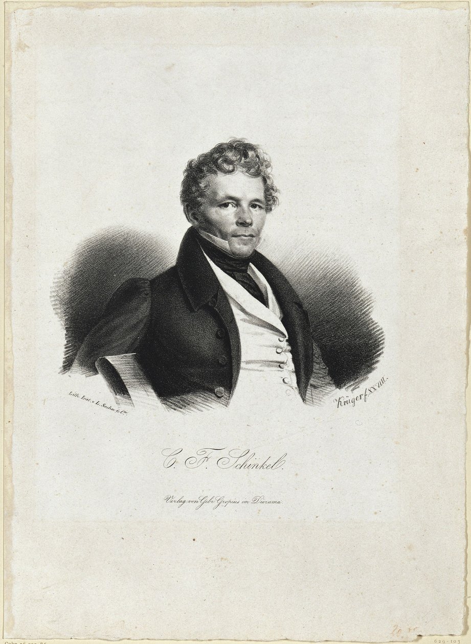 Karl Friedrich Schinkel door Franz Krüger