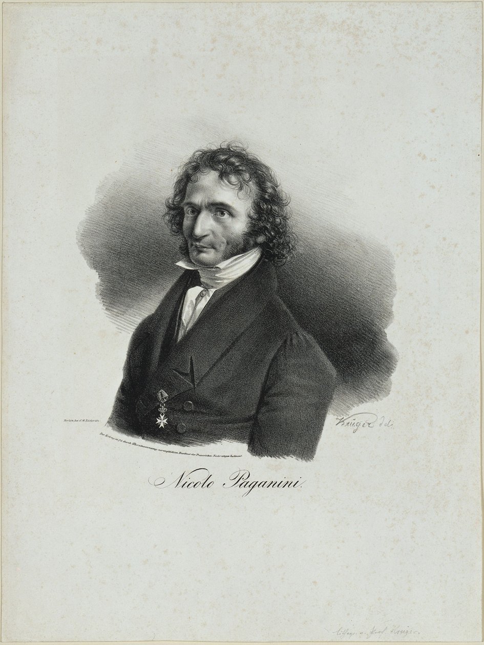 Niccolò Paganini door Franz Krüger