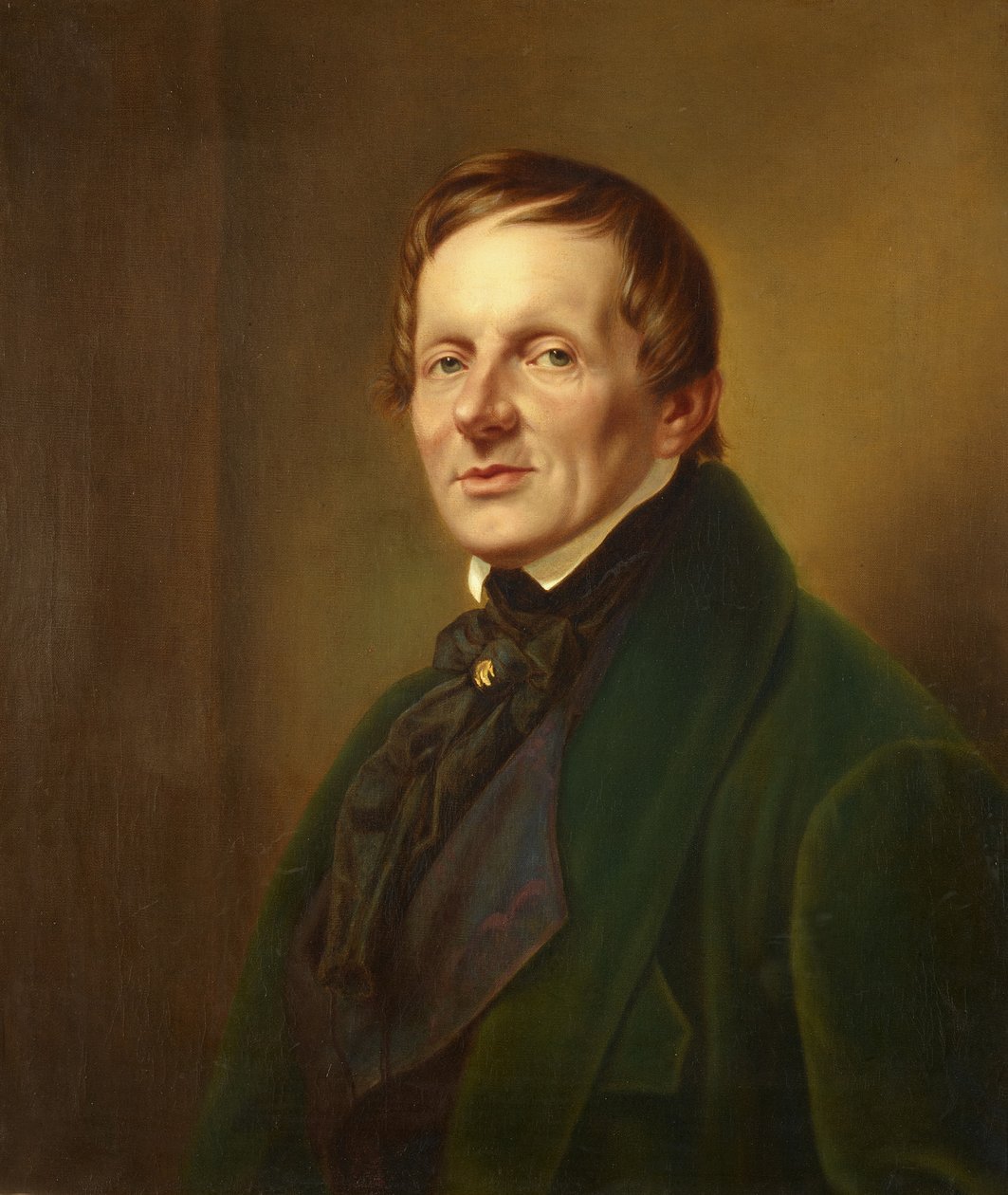 Portret van de beeldhouwer Ludwig Wichmann (kopie naar Franz Krüger) door Franz Krüger