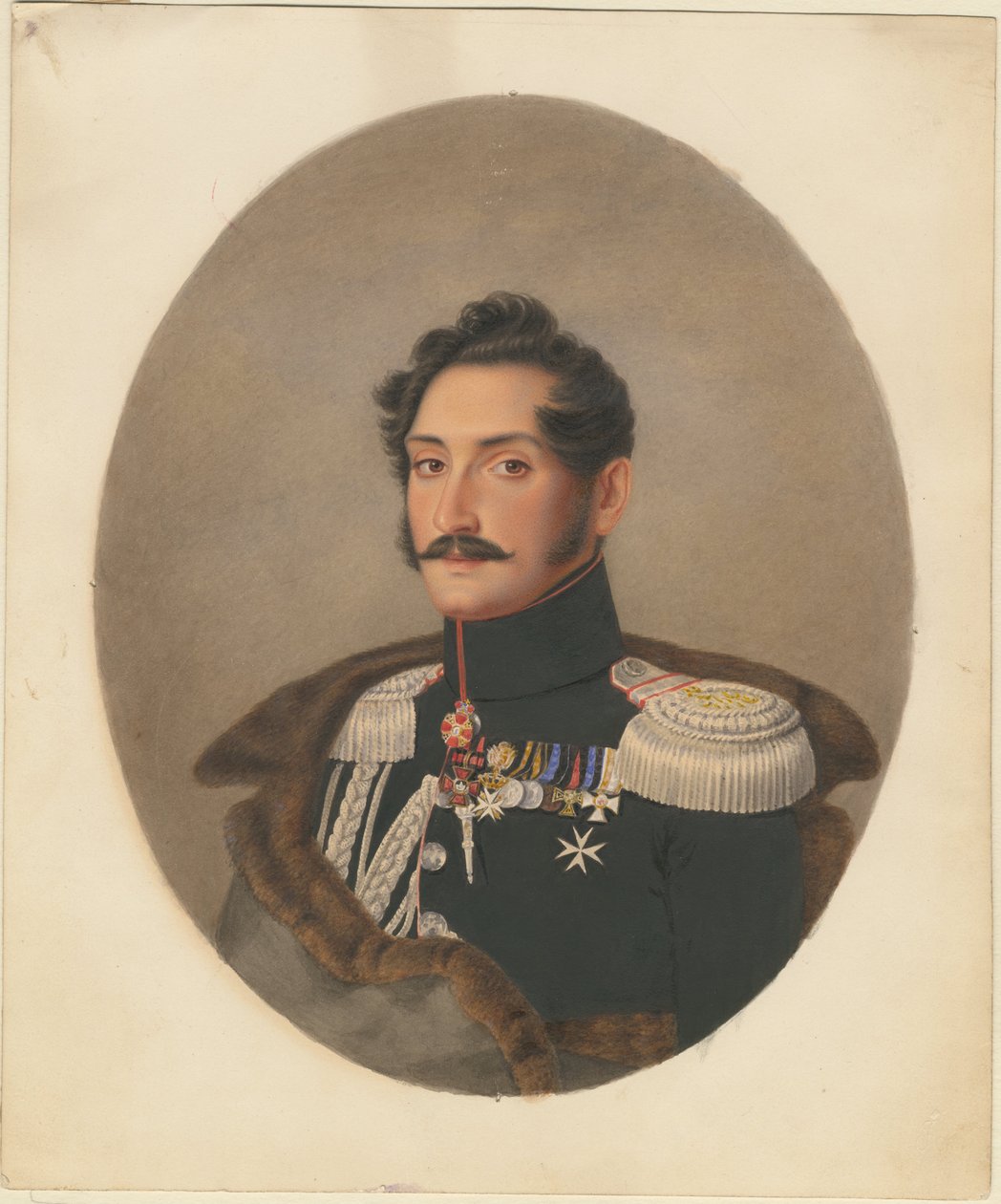 Portret van graaf Alexey Fyodorovich Orlov door Franz Krüger