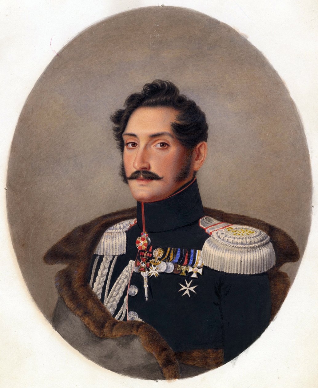 Portret van prins Alexey Fyodorovich Orlov door Franz Krüger