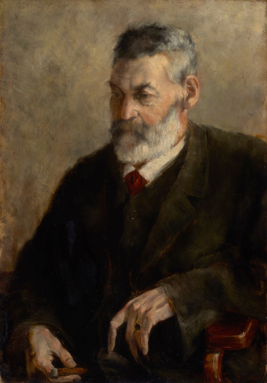 Portret van de vader van de kunstenaar door Franz Marc