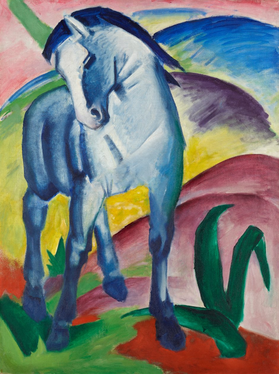 Blauw paard I door Franz Marc